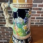 Vintage Western German Beer Stein Solzburg Dom Auf Wiederseh   n Music Box