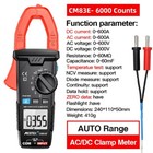 Digital Clamp Meter 0-600a Dc Ac Current Multimeter With Temperature Probe