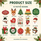60pcs Christmas Gift Tags With String Paper Tags For Diy Christmas Holiday Gift