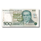 Uncirculated Brazilian P-212 500 Cruzados Banknote         