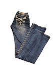 Rock Revival Stephanie Dark Blue Wash Boot Jeans With Embroidered Back Pockets