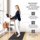 2 Pcs Kitchen Mat Cushioned Anti-fatigue Floor Mat  Heavy Duty Ergonomic Comfort