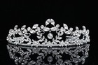 Floral Bridal Headpiece Crystal Rhinestone Prom Wedding Tiara V674