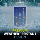 Waterproof Id Badge Holder Hard Plastic Card Case Slim Lanyard Protector