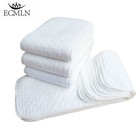 5pcs Cotton Cloth Baby Diapers Inserts Liners 3 Layers Reusable Newborn Nappy J