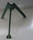 Vtg Metal Folding Christmas Tree Stand 3 Leg Green Holds Approx      To       Trunk