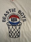 Beastie Boys Aba Ringer T-shirt White red Striped Sleeves Size Large Vintage 