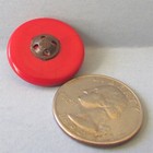 Scottie Dog Button Celluloid Over Wood Scottish Terrier Metal Escutcheon Vintage