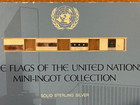 The Flags Of The United Nations Silver Mini-ingot Collection 1976   Item  051