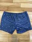New Stretch Swim Trunks Shorts 6    Inseam Slate Blue Orange Small Medium Large Xl
