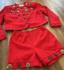 Sue Wong Vintage 70   s Shorts Blazer Suit Set Women   s Sz M l Coin Details