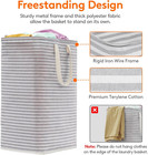 2 Pack Laundry Hamper Large Collapsible Laundry Baskets  Freestanding Waterproof