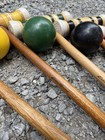 Vintage Eddie Bauer 6 Person Competition Croquet Set Complete Set W  Case
