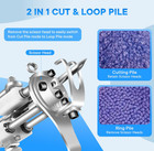 Pistola Para Tufting 2 En 1 Con Cortadora Y Kit Completo Para Alfombras  Nuevo