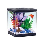 1 5 Gallon Plastic Fish Tank Aquarium Kit With Led Light Home Office Display New