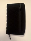 Retired Vera Bradley Black Quilted Turnlock Wallet -