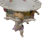 Lovely Von Schierholz Germany Dresden Cherub Applied Flowers Centerpiece Bowl