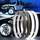 15 5 Inch 5-row Pure White Led Wheel Ring Lights Car Rim Light For Truck Suv Atv
