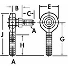 Qa1 Cmr10s Male Rod End  Rh  5 8 In Bore  5 8 -18
