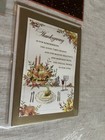 Papyrus Lot Of 6 Greeting Cards Thanksgiving 3d  Leaves Fall Sparkle Turkey  New