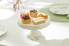 Grace Teaware White Victorian Fine Porcelain 8  Cake Stand