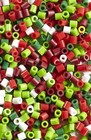 2 Packs 1000 Perler Christmas Mix Color Iron On Fuse Beads 80-15134 Total 2 000