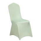 6 Sage Green Spandex Chair Covers For Wedding Banquet Party Reception