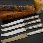 Strasbourg Gorham Silver Dinner Knives Set Of Four New French Hollow 8 7 8 