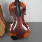 Vintage Stainer Copy Violin Full Size 4 4 Flamed Maple Back For Restoration Case