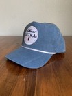 Vtg Michelob Ultra Hat Snapback Light Blue Patina Dye Rope Cap Beer Advertising