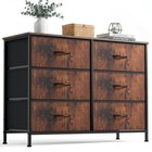 6 Drawer Dresser For Bedroom - Wide Storage Chest Of Drawers  Modern Furniture