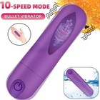 Women Mini Powerful Bullet Shape 10 Speed Vibrating Neck Body Massage Personal