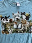 Vintage Y2k Pet Animal T-shirt Dog Cat Lovers Puppy Rabbit Kitten