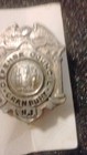 Police Wwii Defense Council Cranbury Nj Air Raid Warden Badge United States