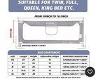 Famill 78 7  Toddler Bed Rail Guard W  U-shaped Base     Gray Safety Side Rail