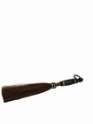 Artisan Charro Style Real Horse Hair Tassel Key Chain 8  Chest Nut Brown leather