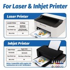Heat Transfer Paper For Laser   Inkjet Printer 10 Sheets 8 5x11  Dark Iron On   