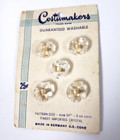 Vintage Costumakers Crystal Glass  Buttons Nos Germany 2233
