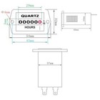 12-36v Dc Digital Hour Meter - Panel Gauge For Boat  Truck  Marine Engine Indust