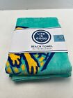 Life Is Good Beach Towel Dog In Hammock Design 34  X 64  - Brand New