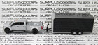 Greenlight 1 64 Loose 2022 Ford F450 F-450 Super Duty Dually W enclosed Trailer