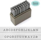Impressart - Typewriter Font Metal Letter Stamps  3mm Uppercase  damaged Box 