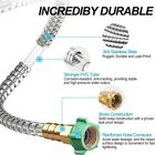25 50 75 Ft Stainless Steel Metal Garden Water Hose Flexible Lightweight Pipe