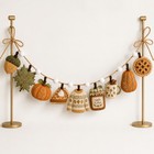 Pumpkin Pie Sweater Wooden Garland Autumn Decoration 10 Pieces