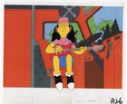 The Simpsons Production Animation Cel - Otto Mann Playing Guitar From Season 3