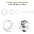 510pcs White Nylon Flat Washer Assortment Kit M2   m10 For Electrical Connections