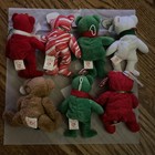 Lot Of 7 Ty Beanies  Small Christmas Babies W Tags  Very Cute Jingle Beanies   