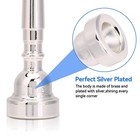 Bach Trumpet Mouthpiece 3c  New Silver Gold Plated Trumpet Mouthpiece 3c Size   