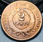 1865 Two Cent Piece 2c Civil War Date Fancy 5 Us Coin Cc24774