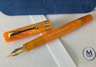 Molteni Pen M60 Arangio Translucent Gold Trim  Lt Ed Of 188 Fountain Pen